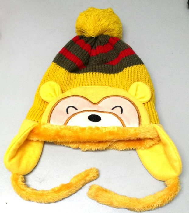 Touca Gorro Ursinho Com Orelha